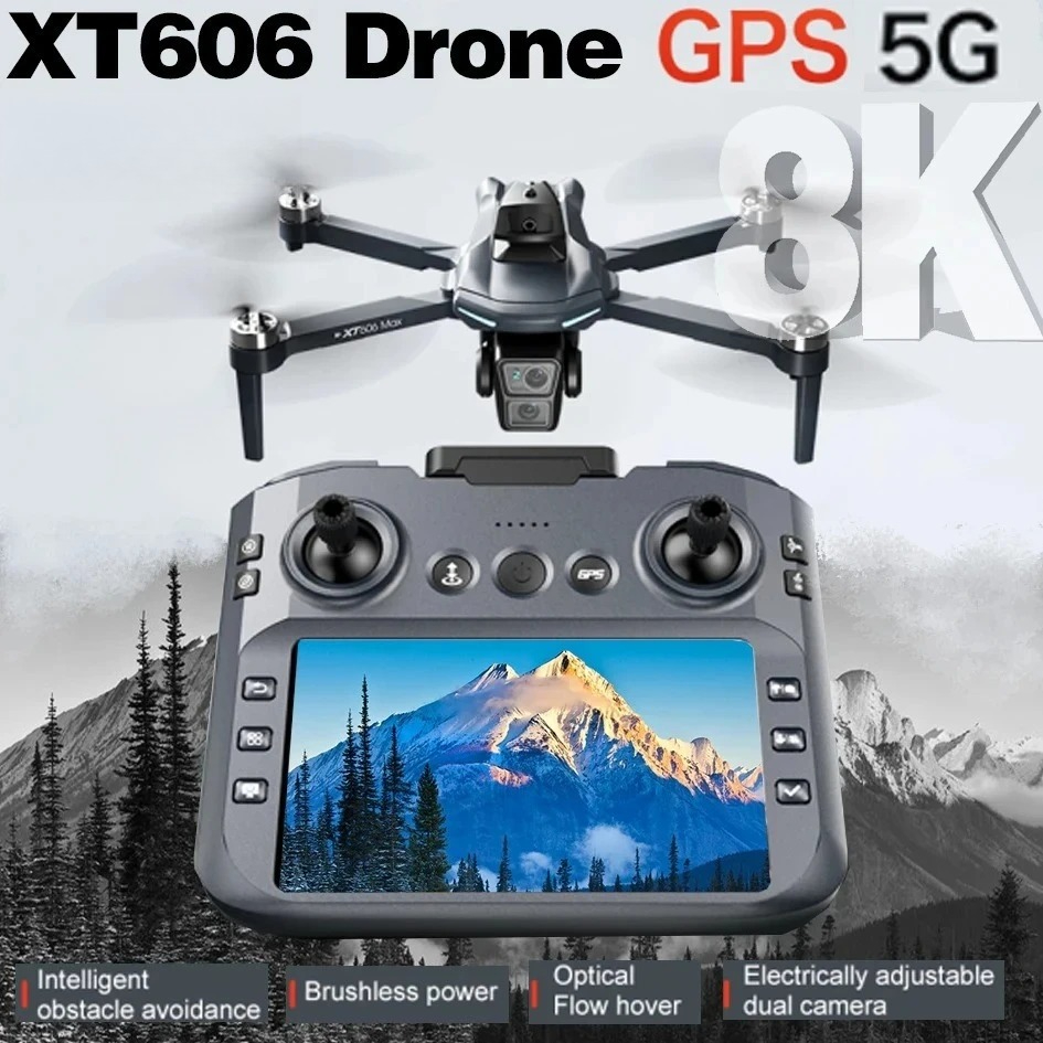 Drone Photogrammetry - Original XT606 Drone Professional 8K HD