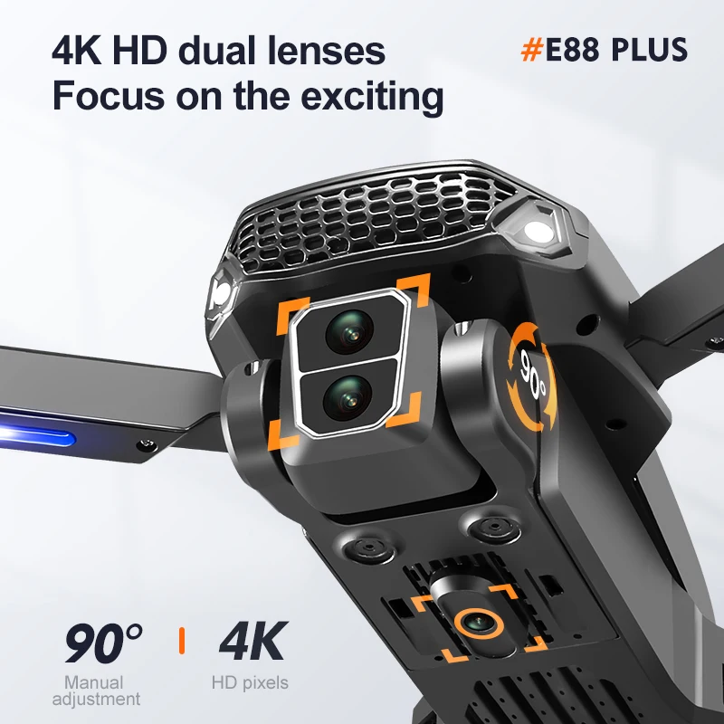 New E88 Plus Quadcopter Drone: - Drone Lidar recension och pris